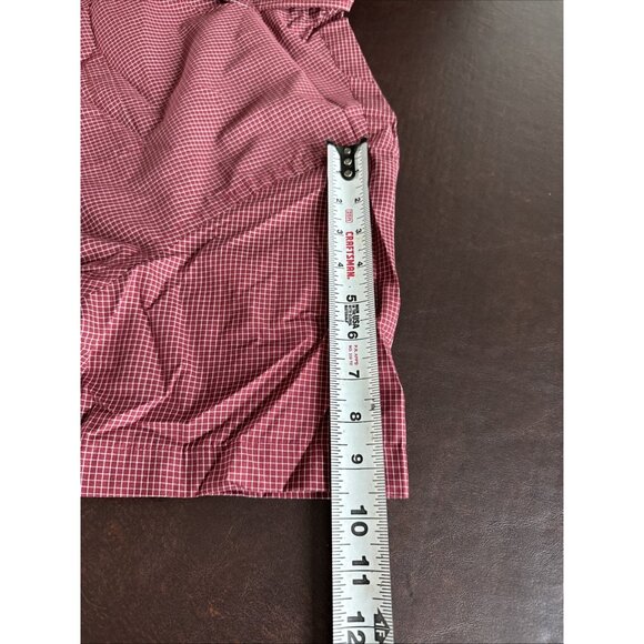 Van Heusen Red & White Checkered Short-Sleeve Button-Down Shirt XL 17"-17.5" - Picture 8 of 8
